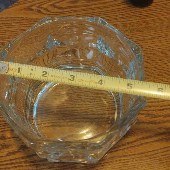 Vintage Octagon Clear Glass Dish - Picture 7 of 9
